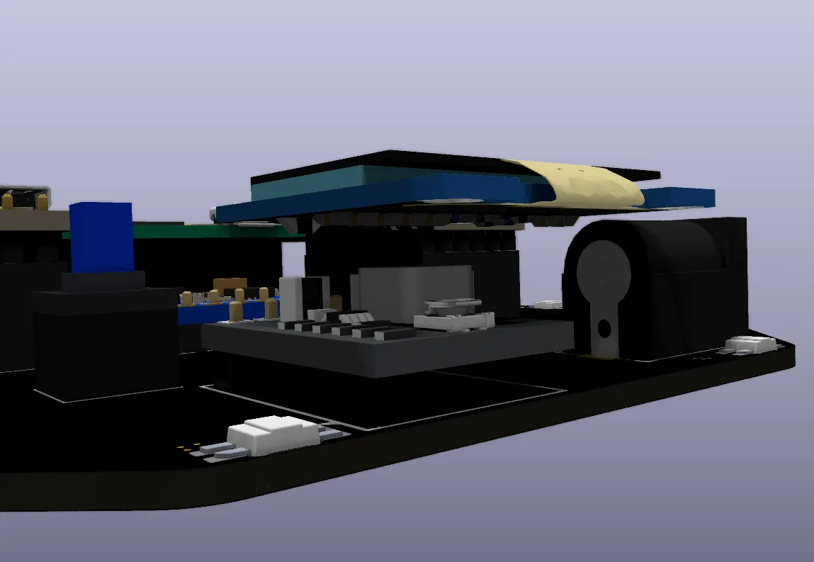 3D viewer showing a part-intersection check