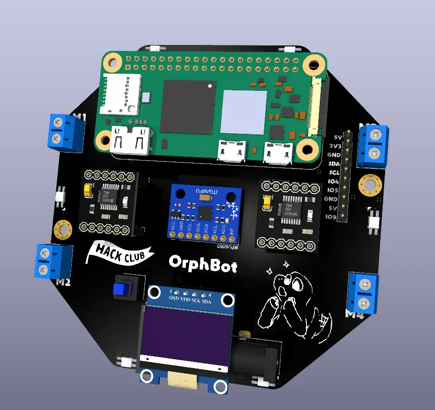 Top silkscreen art on the PCB