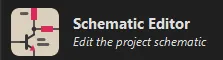 The Schematic Editor button in KiCad